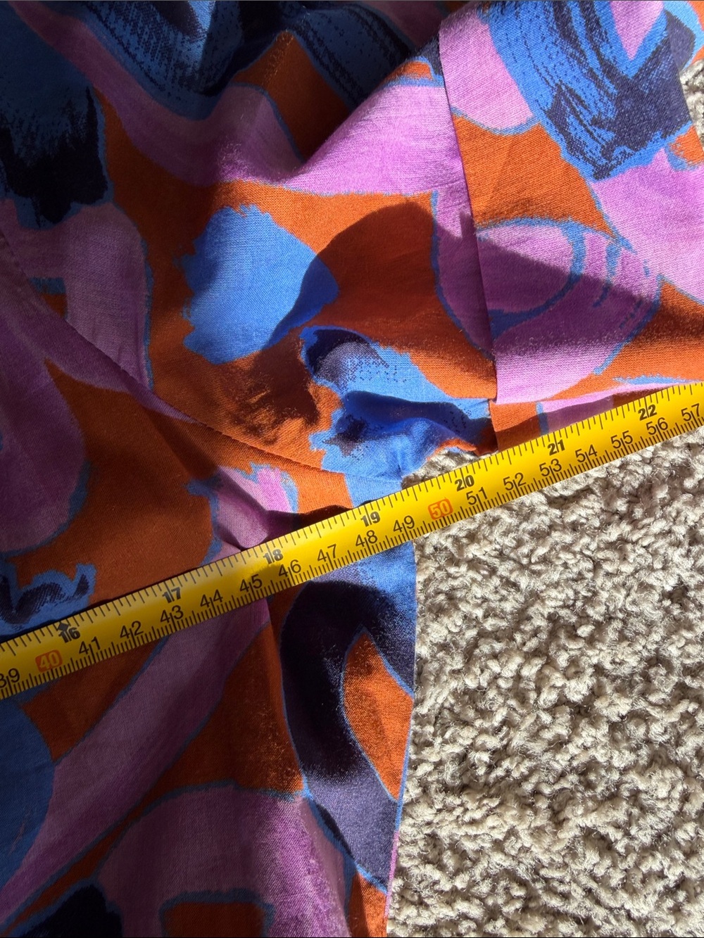 Cleobella Abstract Floral Button-Front Maxi Dress in Pink, Blue & Brown - Picture 15 of 16